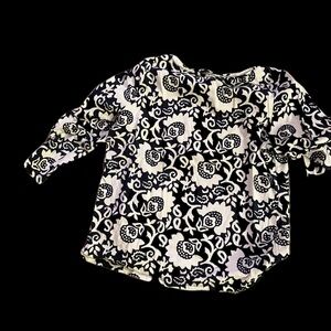 Navy and White Ballet Tee